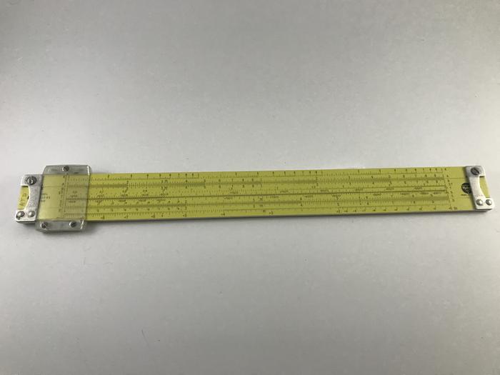 This is the front of the slide rule