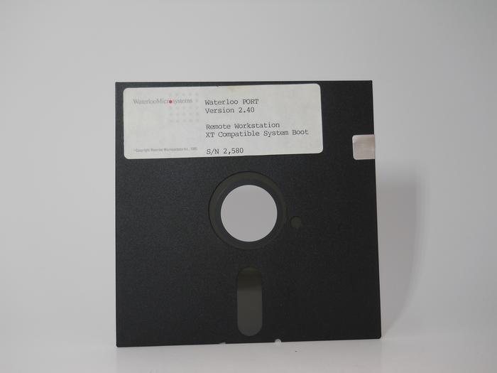 Front of floppy disk