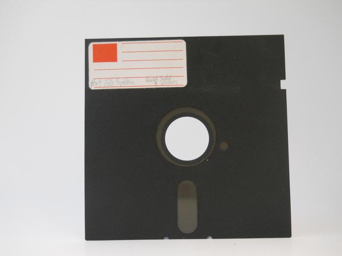 Front of floppy disk