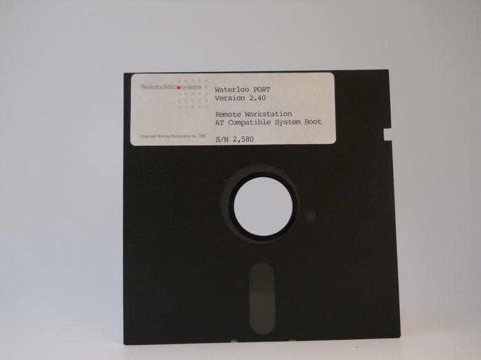 Front of floppy disk