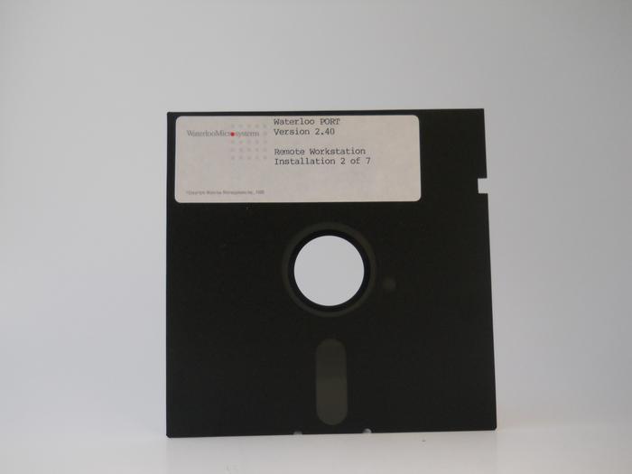 Front of floppy disk