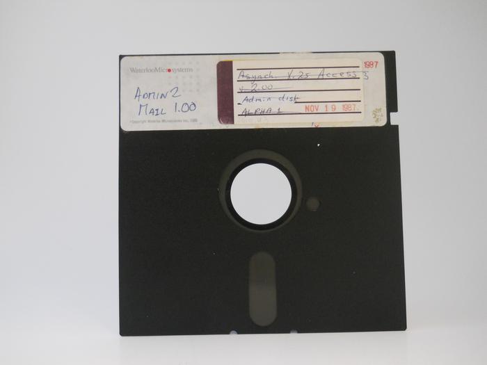 Front of floppy disk