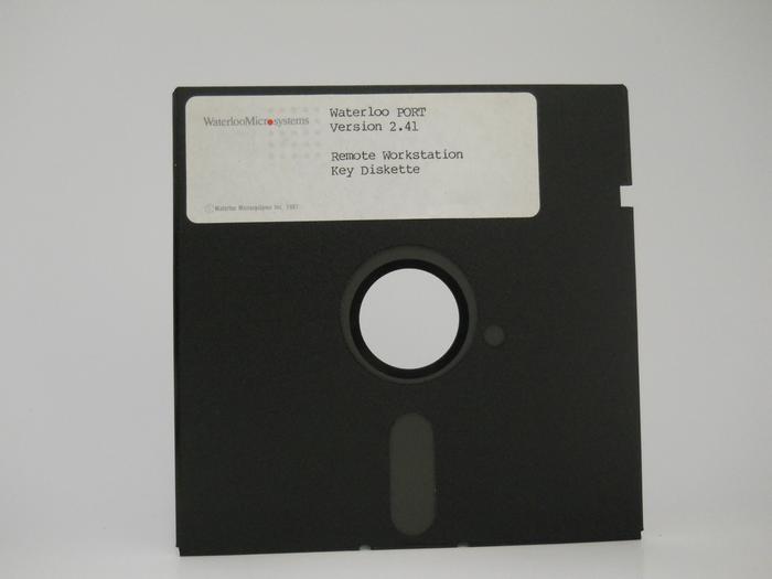 Front of floppy disk