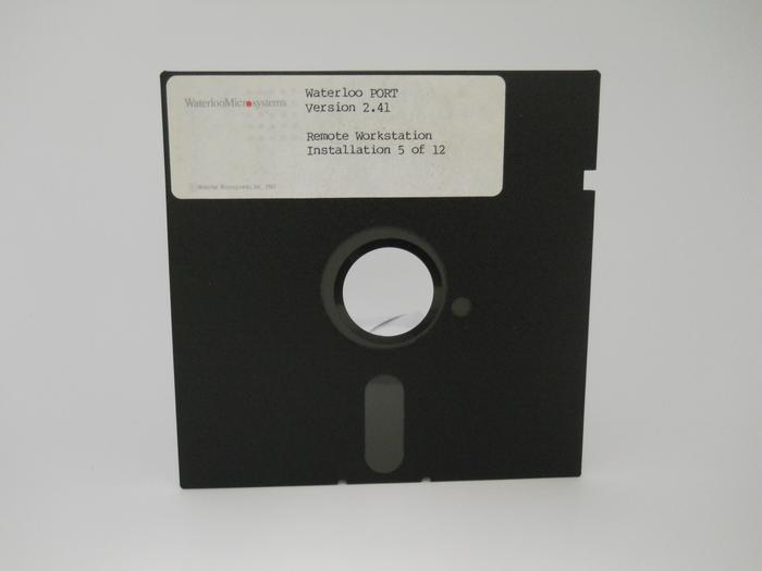 Front of floppy disk